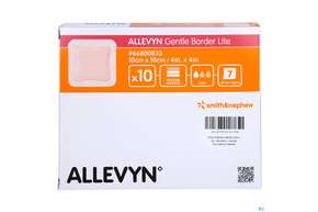 Wundverband Allevyn/gentle Border Lite 10x 10cm 10st, A-Nr.: 3946516 - 01