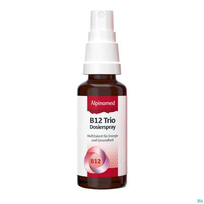 Sie sehen eine Packung Vitamin B12 Trio Dosierspray Alpinamed 30ml, Produktbild: 05 Vitamin B12 Trio Dosierspray Alpinamed 30ml, A-Nr.: 5448863 - 05