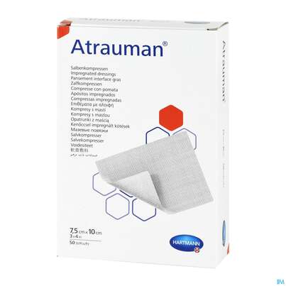 Wundauflagen Atrauman Salbenvlies Wirkstofffr Steril 7,5x 10cm 50st, A-Nr.: 1708882 - 04