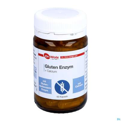 Sie sehen eine Packung Dr.wolz Gluten Enzym +calcium Kapseln 60522 60st, Produktbild: 07 Dr.wolz Gluten Enzym +calcium Kapseln 60522 60st, A-Nr.: 4828285 - 07