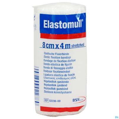 Elastische Binden Elastomull Einzeln Verpackt 4mx 8cm 1st, A-Nr.: 0188966 - 01