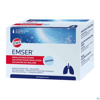 Emser Inhalationsloesung Isoton Ampullen/sachet 20st, A-Nr.: 3072483 - 02