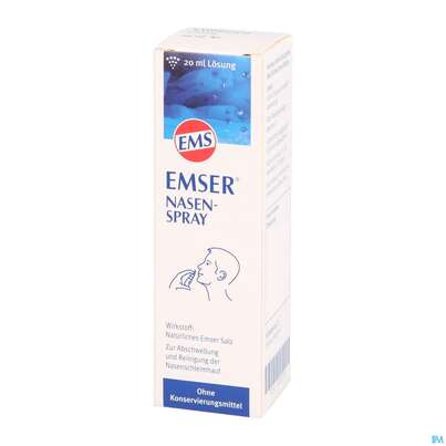 Sie sehen eine Packung Nasenspray Emser 20ml, Produktbild: 03 Nasenspray Emser 20ml, A-Nr.: 3961208 - 03