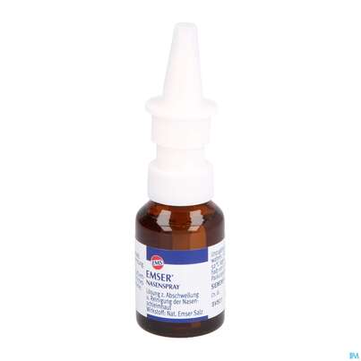 Sie sehen eine Packung Nasenspray Emser 20ml, Produktbild: 07 Nasenspray Emser 20ml, A-Nr.: 3961208 - 07