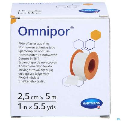 Fixierpflaster Omnipor 5mx 2,5cm 1st, A-Nr.: 0874472 - 01