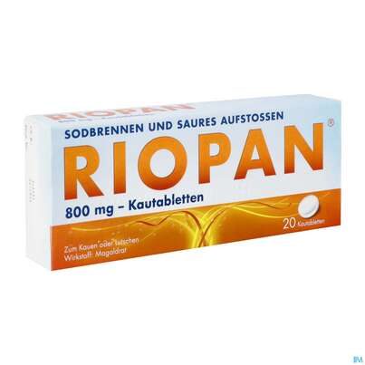 Riopan Kautabl 800mg 20st, A-Nr.: 1254990 - 02