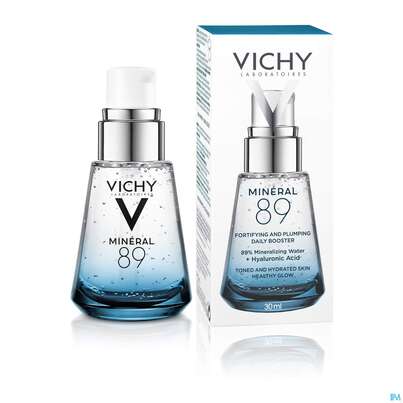 Sie sehen eine Packung Vichy Mineral 89 Feuchtigkeitspflege 30ml, Produktbild: 06 Vichy Mineral 89 Feuchtigkeitspflege 30ml, A-Nr.: 4838013 - 06