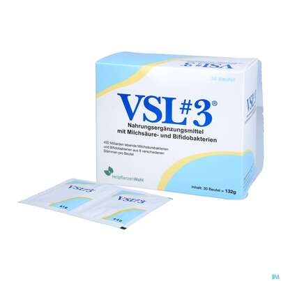 Sie sehen eine Packung Vsl 3 Pulver Beutel 450 Milliarden +milchsaeurebakterien 30st, Produktbild: 04 Vsl 3 Pulver Beutel 450 Milliarden +milchsaeurebakterien 30st, A-Nr.: 4863353 - 04