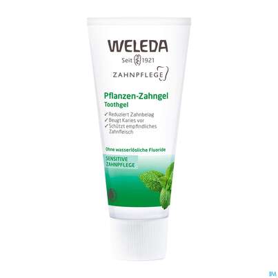 Sie sehen eine Packung Zahnpaste Weleda Pflanzen-gel 75ml, Produktbild: 02 Zahnpaste Weleda Pflanzen-gel 75ml, A-Nr.: 2217525 - 02