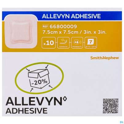 Wundverband Allevyn/polyurethan Adhesive 7,5x 7,5cm -tam 10st, A-Nr.: 4736620 - 04