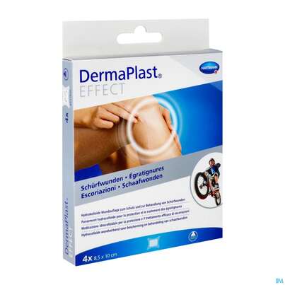 Dermaplast Schuerfwundenpflaster 100x 85mm 4st, A-Nr.: 3590338 - 02