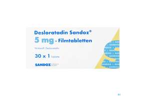 Desloratadin-Sandoz Filmtabl 5mg 30st, A-Nr.: 3909917 - 01