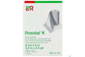 Elastische Binden Rosidal Hautfarben Kraeftig 5mx 8cm 1st, A-Nr.: 0278089 - 01