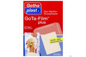 Wundpflaster Gota-film Wasserfest 3,8x 3,8cm 20st, A-Nr.: 3472975 - 01