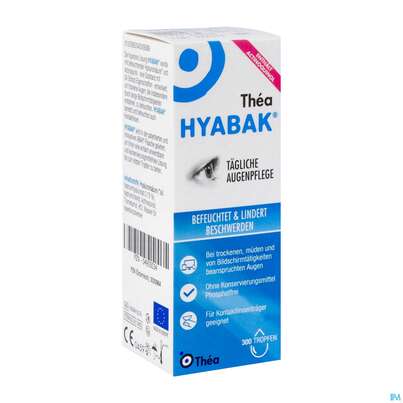 Augentropfen Hyabak Hypoton.hyaluronat 0,15% Original 10ml, A-Nr.: 3030964 - 02