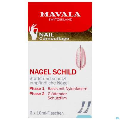 Sie sehen eine Packung Mavala Nagel Verstaerker 2x10m 20ml, Produktbild: 02 Mavala Nagel Verstaerker 2x10m 20ml, A-Nr.: 2976739 - 02