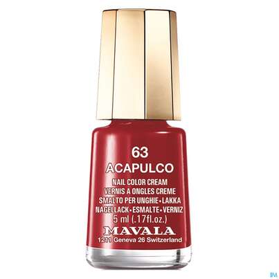 Sie sehen eine Packung Mavala Nagellacke 63 Acapulko 5ml, Produktbild: 03 Mavala Nagellacke 63 Acapulko 5ml, A-Nr.: 3652594 - 03