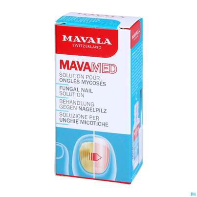 Sie sehen eine Packung Nagel Pilz Anti Mavala Mavamed 970.0 5ml, Produktbild: 03 Nagel Pilz Anti Mavala Mavamed 970.0 5ml, A-Nr.: 4886130 - 03