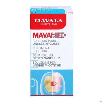 Sie sehen eine Packung Nagel Pilz Anti Mavala Mavamed 970.0 5ml, Produktbild: 04 Nagel Pilz Anti Mavala Mavamed 970.0 5ml, A-Nr.: 4886130 - 04