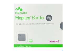 Wundverband Mepilex Silikon Border/ag 10x 10cm 5st, A-Nr.: 3847725 - 01