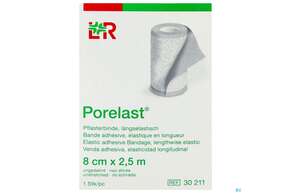 Pflasterbinden Porelast Laengselast.ungedehnt 2,5mx 8cm 1st, A-Nr.: 5026412 - 01