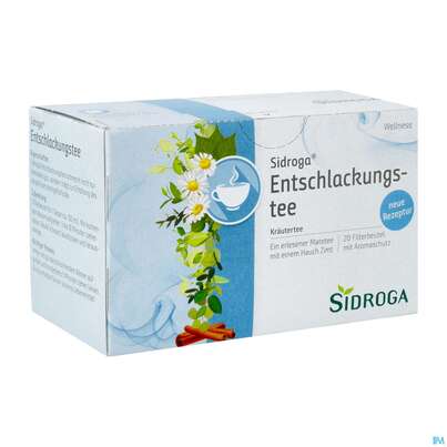 Sie sehen eine Packung Sidroga Tee Doppelkammerbeutel Wellness Entschlackung 20st, Produktbild: 03 Sidroga Tee Doppelkammerbeutel Wellness Entschlackung 20st, A-Nr.: 3051877 - 03