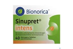 Sinupret Intens Ueberzogene Tabl 40st, A-Nr.: 4218919 - 01