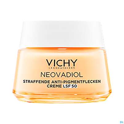 Sie sehen eine Packung Vichy Neovadiol Anti-pigmentflecken Creme Lsf50 50ml, Produktbild: 06 Vichy Neovadiol Anti-pigmentflecken Creme Lsf50 50ml, A-Nr.: 5747376 - 06