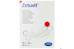 Zetuvit Saugkompressen Steril 10x 10cm 25st, A-Nr.: 1039642 - 01