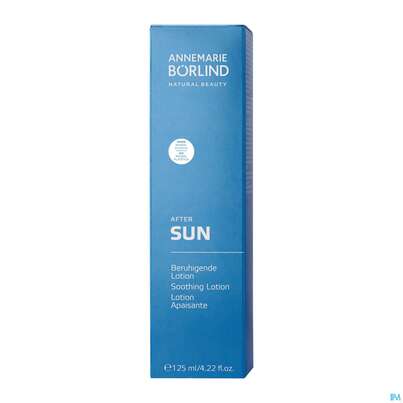 Sie sehen eine Packung Sonnenprodukte Boerlind Sun After-sun-beruhig Lotion 779 125ml, Produktbild: 02 Sonnenprodukte Boerlind Sun After-sun-beruhig Lotion 779 125ml, A-Nr.: 3851922 - 02