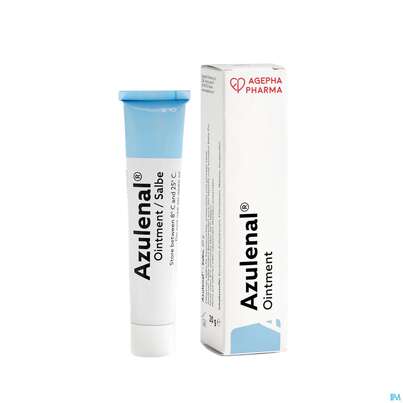 Sie sehen eine Packung Azulenal Salbe 20g, Produktbild: 06 Azulenal Salbe 20g, A-Nr.: 0005546 - 06
