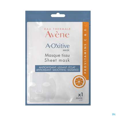 Sie sehen eine Packung Avene A-oxitive Tuchmaske 18ml, Produktbild: 01 Avene A-oxitive Tuchmaske 18ml, A-Nr.: 5397806 - 01
