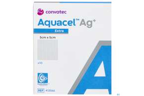 Wundauflagen Aquacel Ag+/extra +verstaerkungsfasern 5x 5cm 41356 10st, A-Nr.: 4262197 - 01