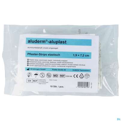 Aluderm/aluplast Strips Elast. 1,9x 7,2cm 10st, A-Nr.: 2037875 - 01