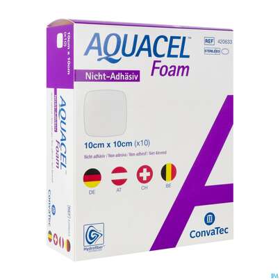 Convatec Aquacel Foam 10x10 Cm, A-Nr.: 4039186 - 02