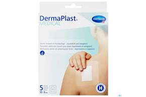 Wundpflaster Dermaplast/medical Selbstklebend Steril Wasserdicht 10x 9cm 5st, A-Nr.: 4489570 - 01