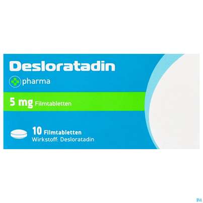 Desloratadin-+pharma Filmtabl 5mg 10st, A-Nr.: 3903145 - 01