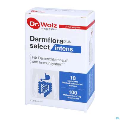 Dr.wolz Darmflora Plus Select Intens Kapseln 60649 80st, A-Nr.: 5646095 - 02