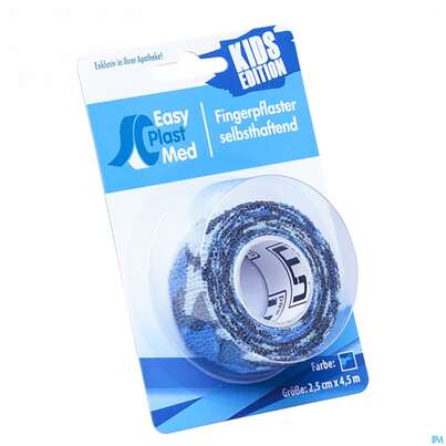 Easyplast Med Fingerpflaster 2,5cm X 4,5m Camouflage Blau 1 Stück, A-Nr.: 5457833 - 02