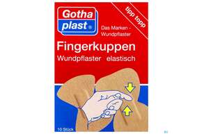 Fingerverbaende -gothaplast Kuppenpflaster Elastisch 10st, A-Nr.: 2418198 - 01