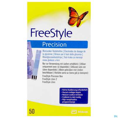 Diagnostika U.zubehoer Freestyle/precision Teststreifen -abbott 50st, A-Nr.: 2392085 - 02