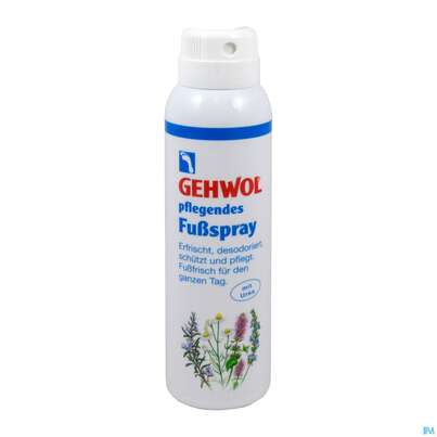 Sie sehen eine Packung Fuss Spray Pflege Gehwol Nr 64086 150ml, Produktbild: 01 Fuss Spray Pflege Gehwol Nr 64086 150ml, A-Nr.: 3280307 - 01