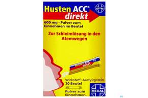 Husten Acc Direkt Pulver Z.einnehmen Im Beutel 600mg 20st, A-Nr.: 4475869 - 01