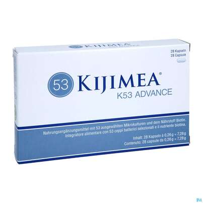 Sie sehen eine Packung Kijimea Kapseln K53/advance 28st, Produktbild: 05 Kijimea Kapseln K53/advance 28st, A-Nr.: 5718096 - 05