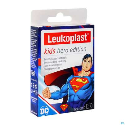 Wundpflaster Leukoplast/kids/hero Superman Strips 2gr 19x56mm +38x63mm 12st, A-Nr.: 5755482 - 02