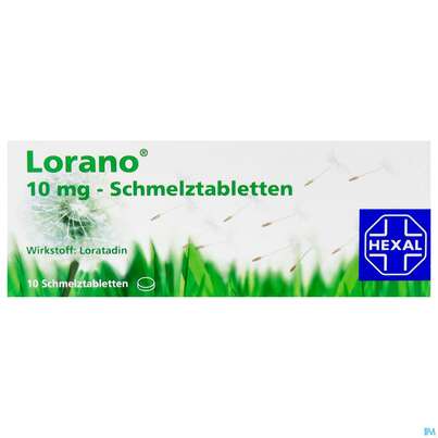 Lorano Schmelztabl 10mg 10st, A-Nr.: 3545378 - 01