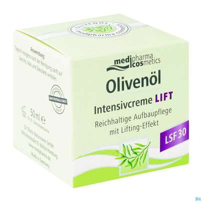 Sie sehen eine Packung Oliven Oel Dr.theiss Intensivcreme Lift 50ml, Produktbild: 04 Oliven Oel Dr.theiss Intensivcreme Lift 50ml, A-Nr.: 5614310 - 04