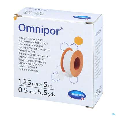 Fixierpflaster Omnipor 5mx 1,25cm 1st, A-Nr.: 1566040 - 02