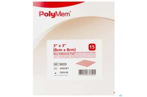 Wundauflagen Polymem Non Adhesive 8x 8cm Nr 5033 15st, A-Nr.: 3042499 - 01