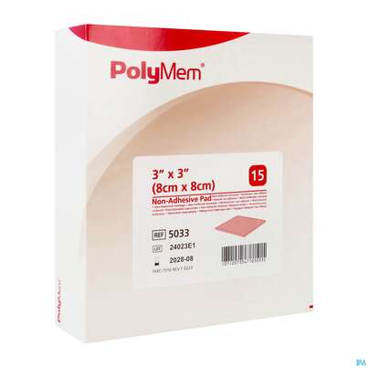 Wundauflagen Polymem Non Adhesive 8x 8cm Nr 5033 15st, A-Nr.: 3042499 - 02